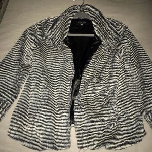Faux fur jacket- never worn but tags removed
